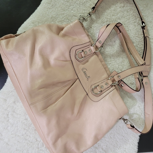 COACH Ashley Leather Carryall Satchel Handbang - Picture 4 of 16